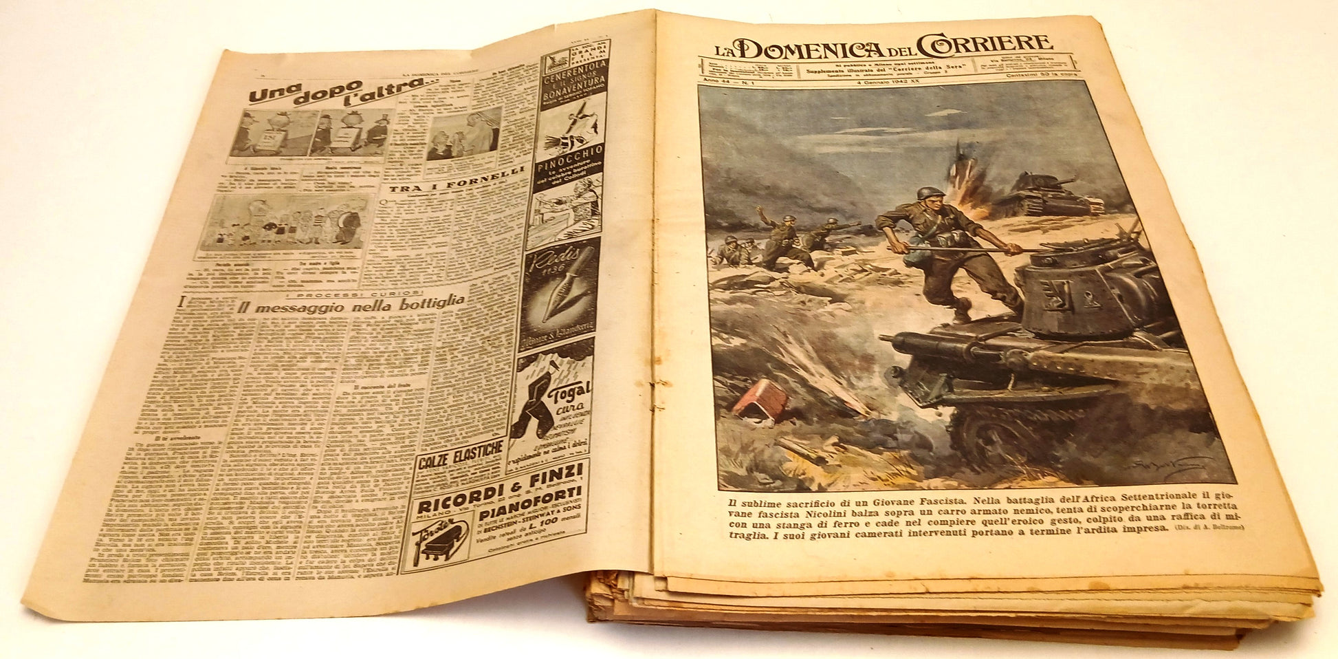 Rivista La domenica del Corriere 1/52 annata completa - Anno 44 1942-XX - D26