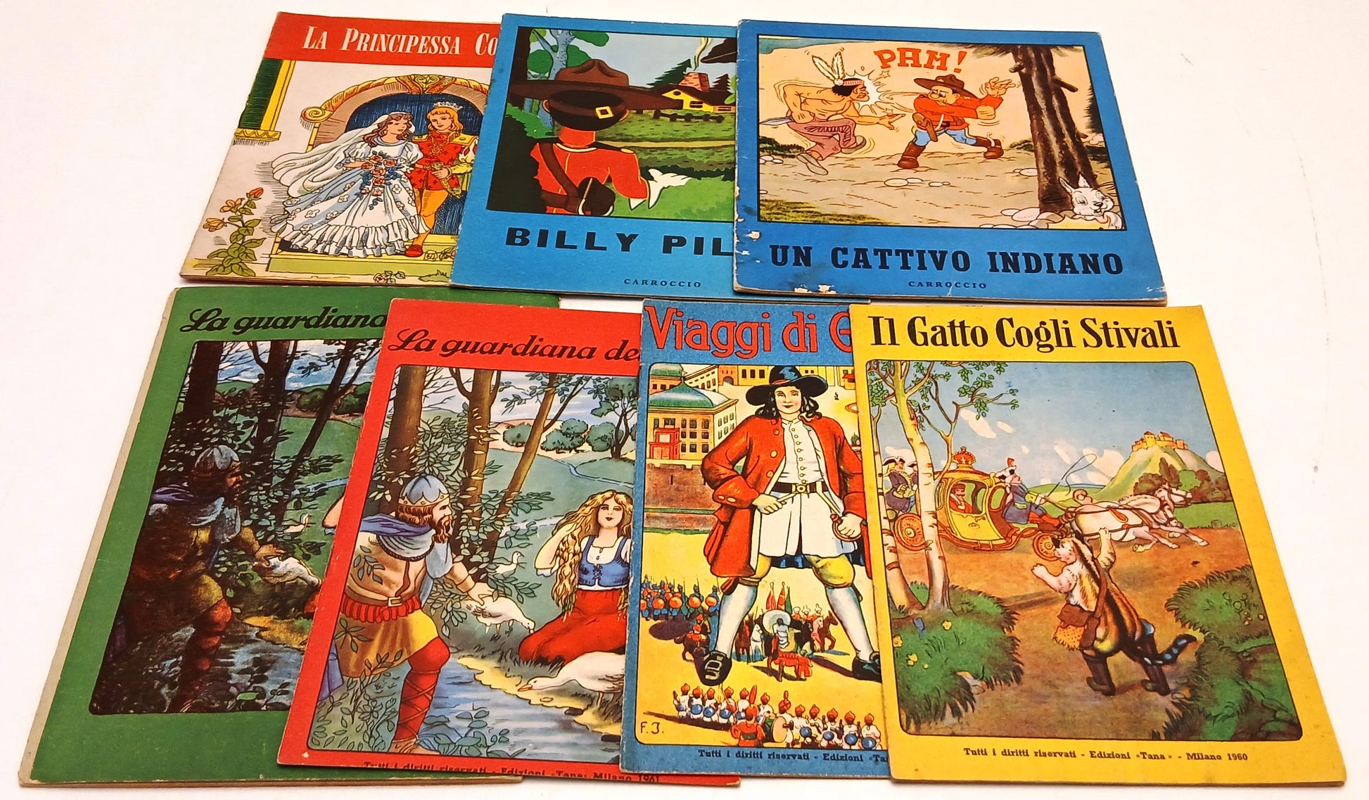Lotto 7 fiabe illustrate Piccola guardiana oche Gulliver- Carroccio Tana-RVSa987