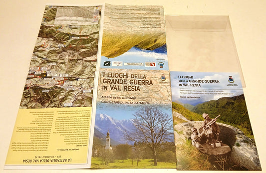 I luoghi della Grande Guerra in Val Resia Guida + Cartina - Comune Resia - YPL22