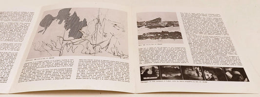 LT- PIEGHEVOLE MARIO SCHIFANO 1960/1970 CARTOLINA IL CANNOCCHIALE - RVSa429