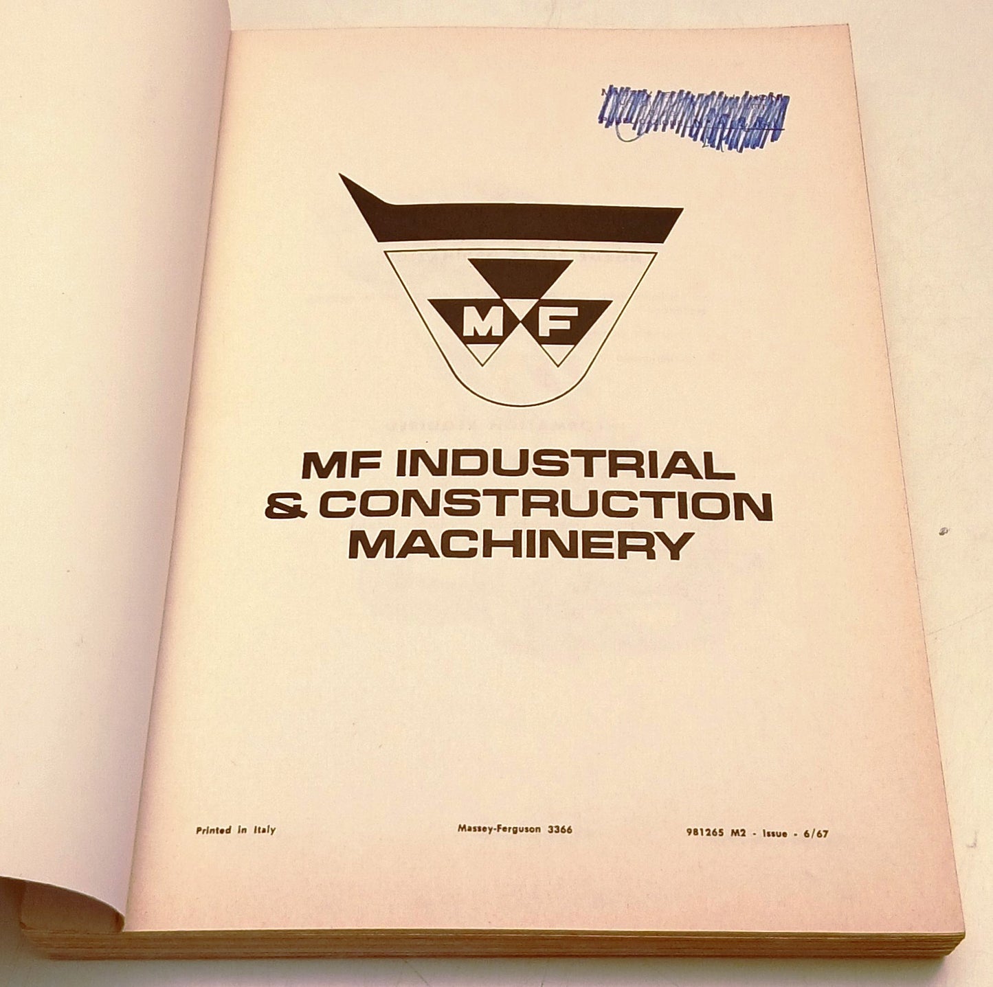 Caricatore MF3366 Parti di ricambio Repair Parts - Massey Ferguson- 1967- YFS831