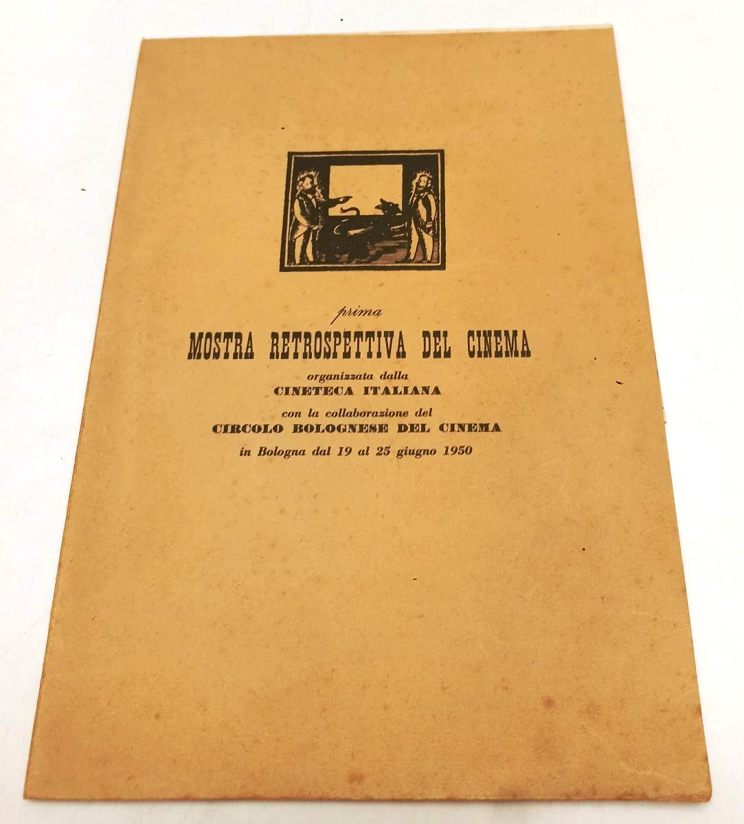 LW- prima MOSTRA RETROSPETTIVA DEL CINEMA - CINETECA ITALIANA - 1950 - YFS342