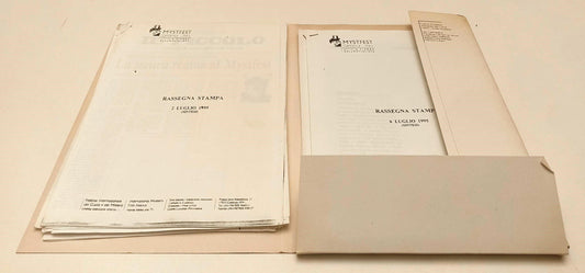 LW- MYSTFEST 1995 FESTIVAL INTERNAZIONALE GIALLO MISTERO RASSEGNA STAMPA- YFS549