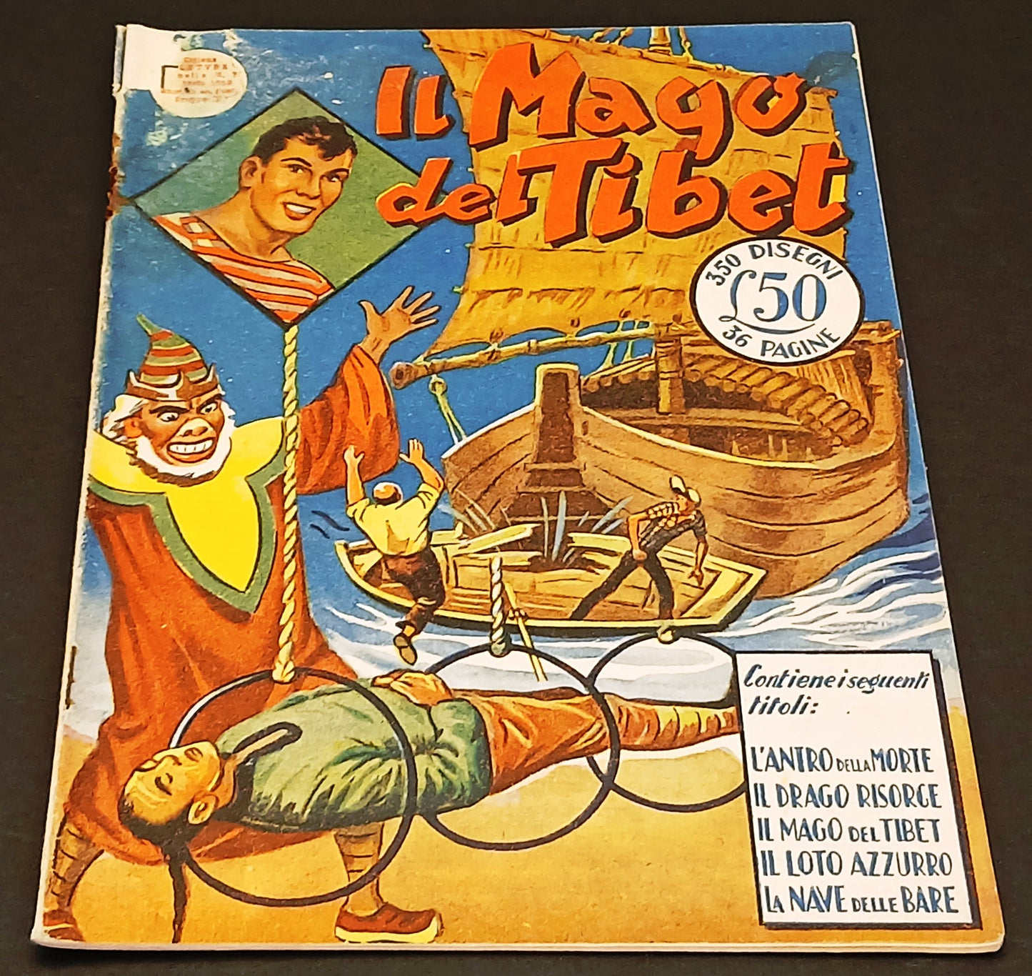 Gim Toro Il Mago del Tibet - Lavezzolo Dell'Acqua - Collana Ariete 7 - 1950- H26