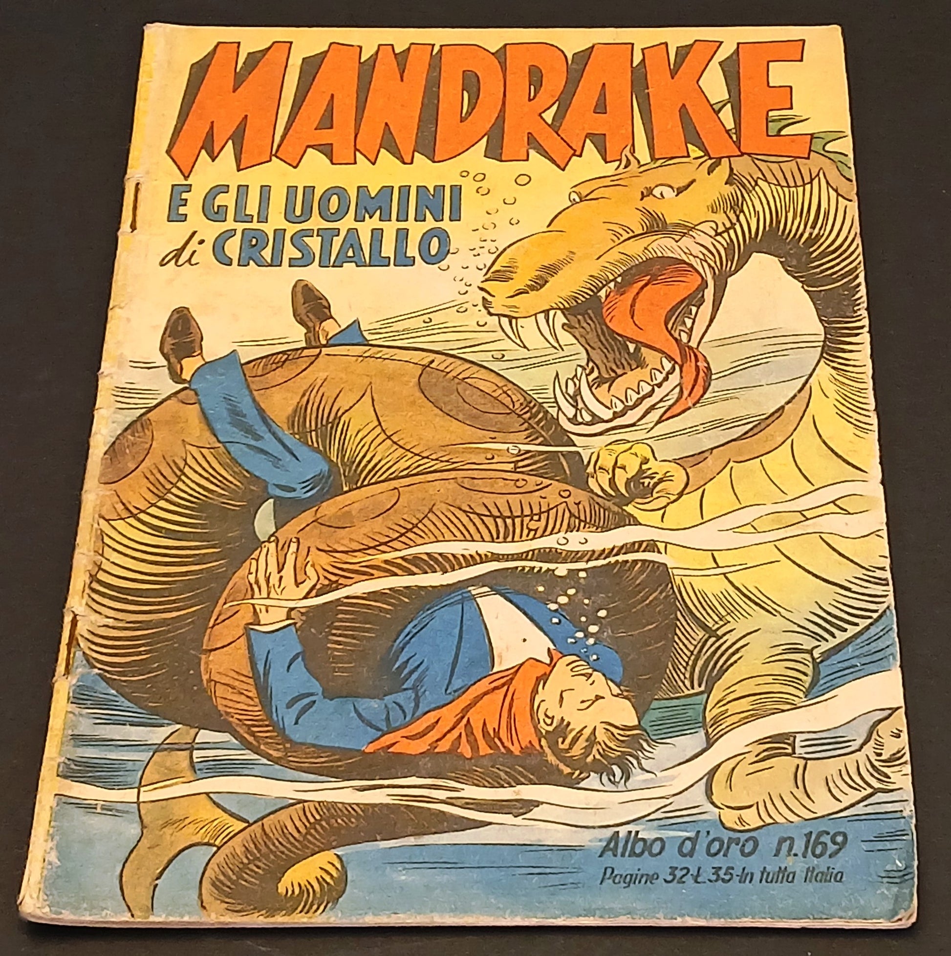 Albo d'oro n.169 Mandrake e gli uomini di cristallo - Mondadori - 1949 - H26