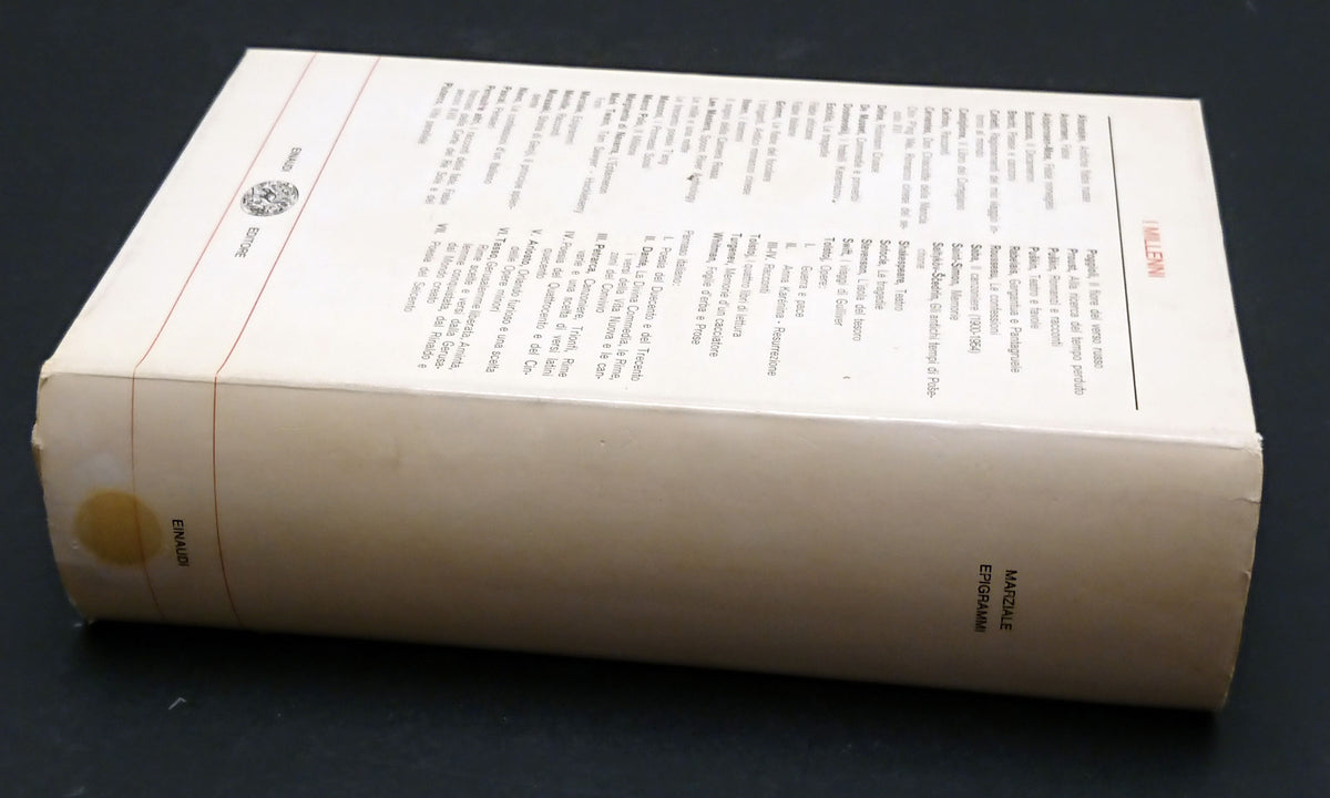 Epigrammi- Marziale- Einaudi I Millenni- 1a ed. nov-1964- cofanetto- XFS
