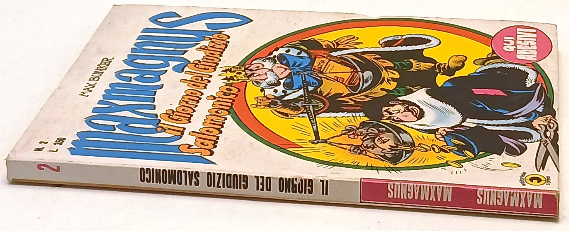 Maxmagnus n.2 Il Giorno del Giudizio Salomonico- Max Bunker- Corno- adesivo- E26