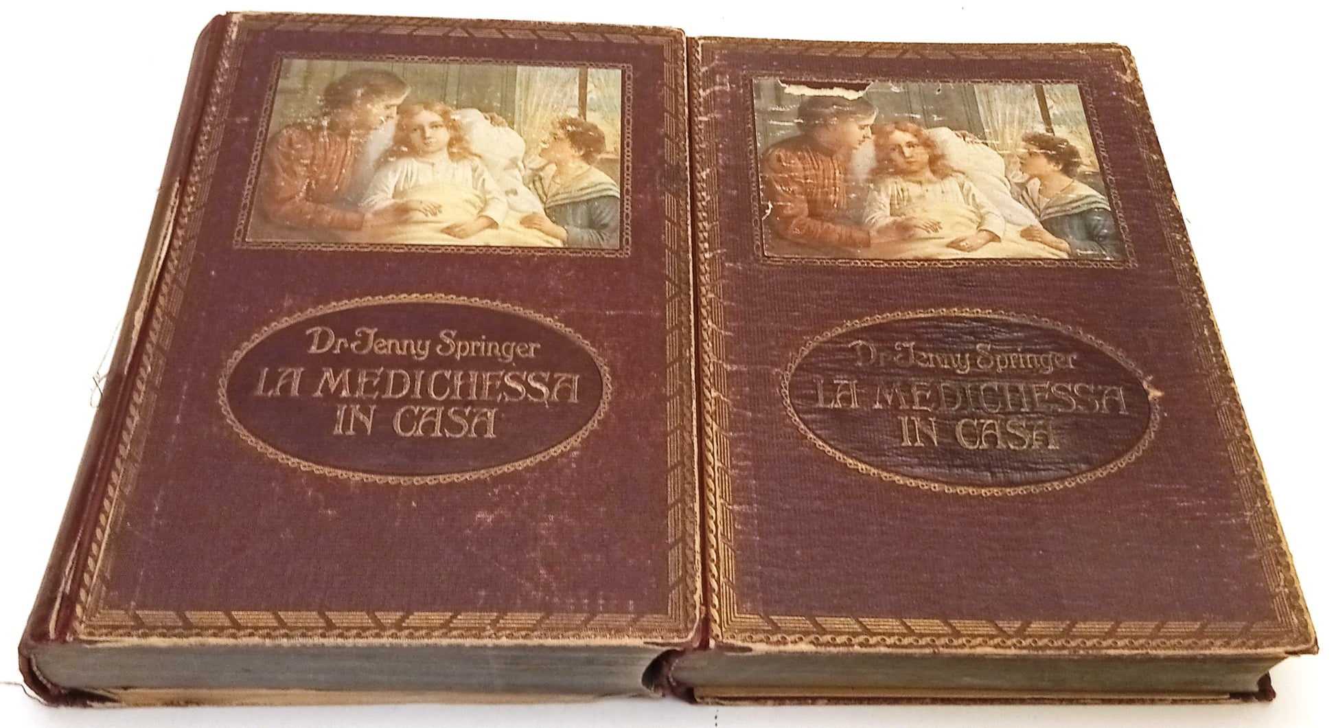 La medichessa in casa 2 volumi- Dr. Henry Springer- Carlo Moscheni- 1928- ZFS250