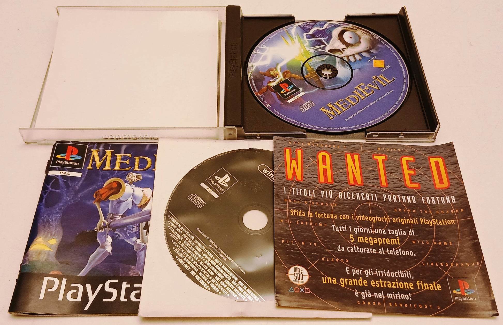 CV- Gioco PlayStation Play Station 1 PS1 Medievil - custodia e libretto - ZFS200