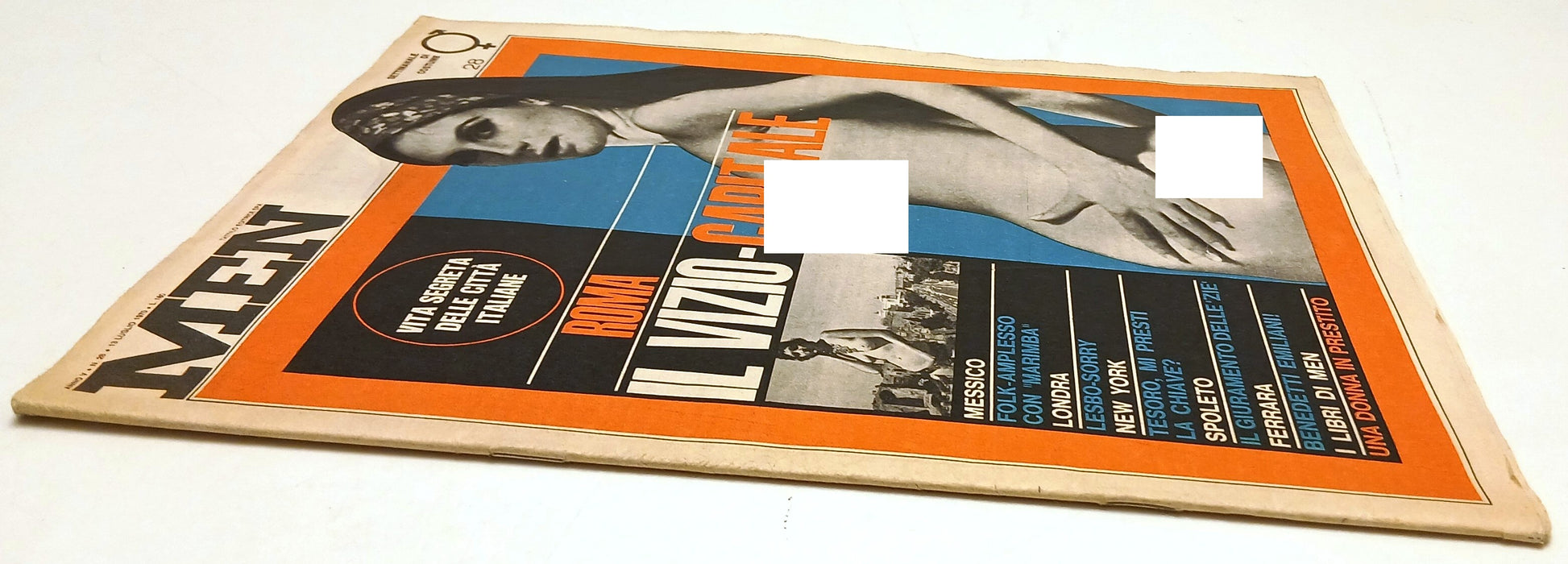 Rivista erotica Men anno V n.28 1970 Roma vizio-capitale - Tattilo - RVSa1038