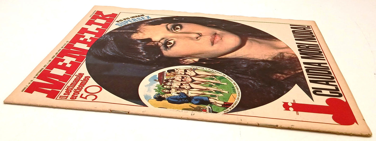 Rivista Menelik n.50 Il settimanale eroticomico - Claudia Mori - 1972 - RVSh87