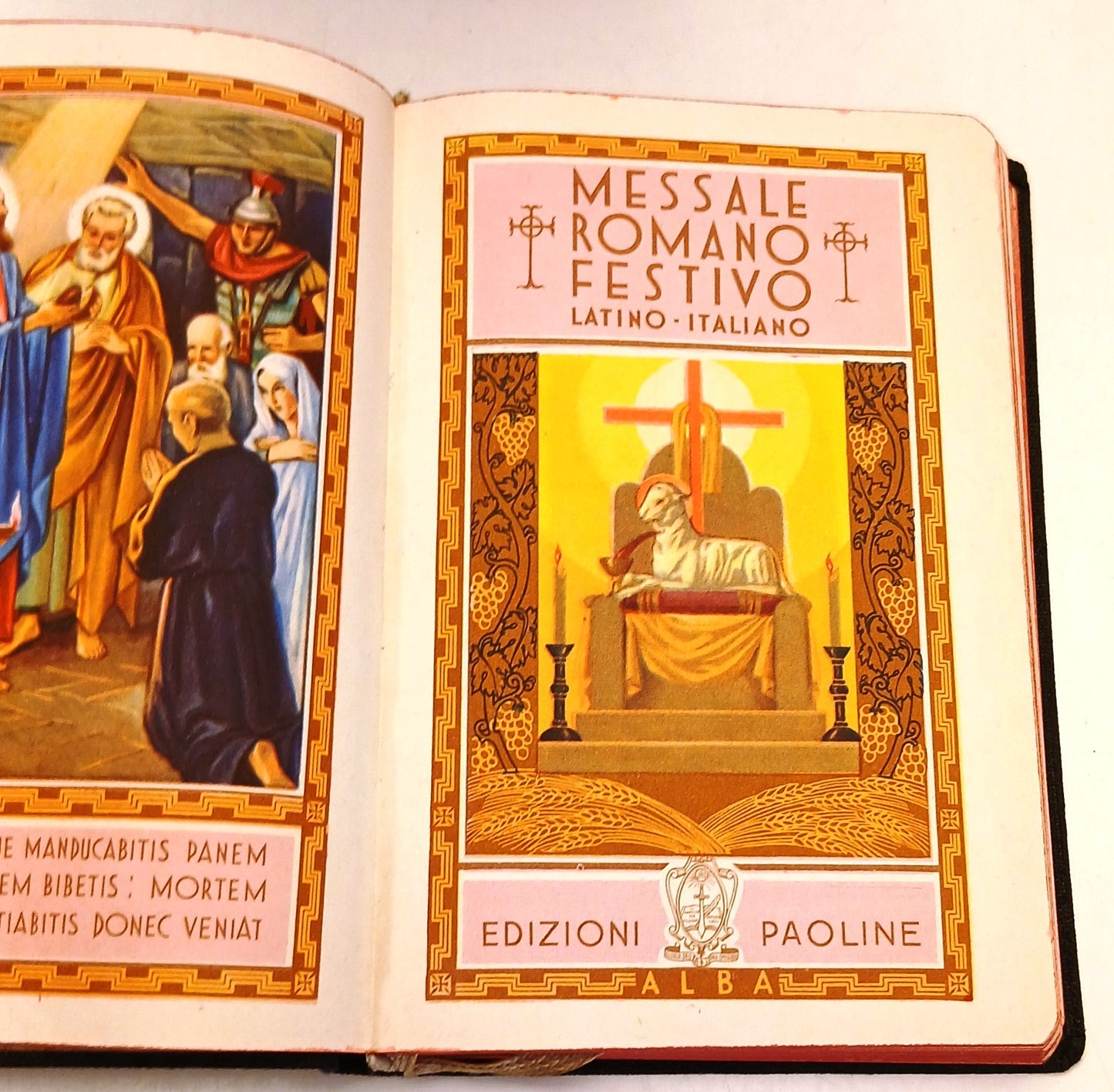 Messale Romano Festivo - Paoline - 1954 - latino italiano - astuccio - LCH5