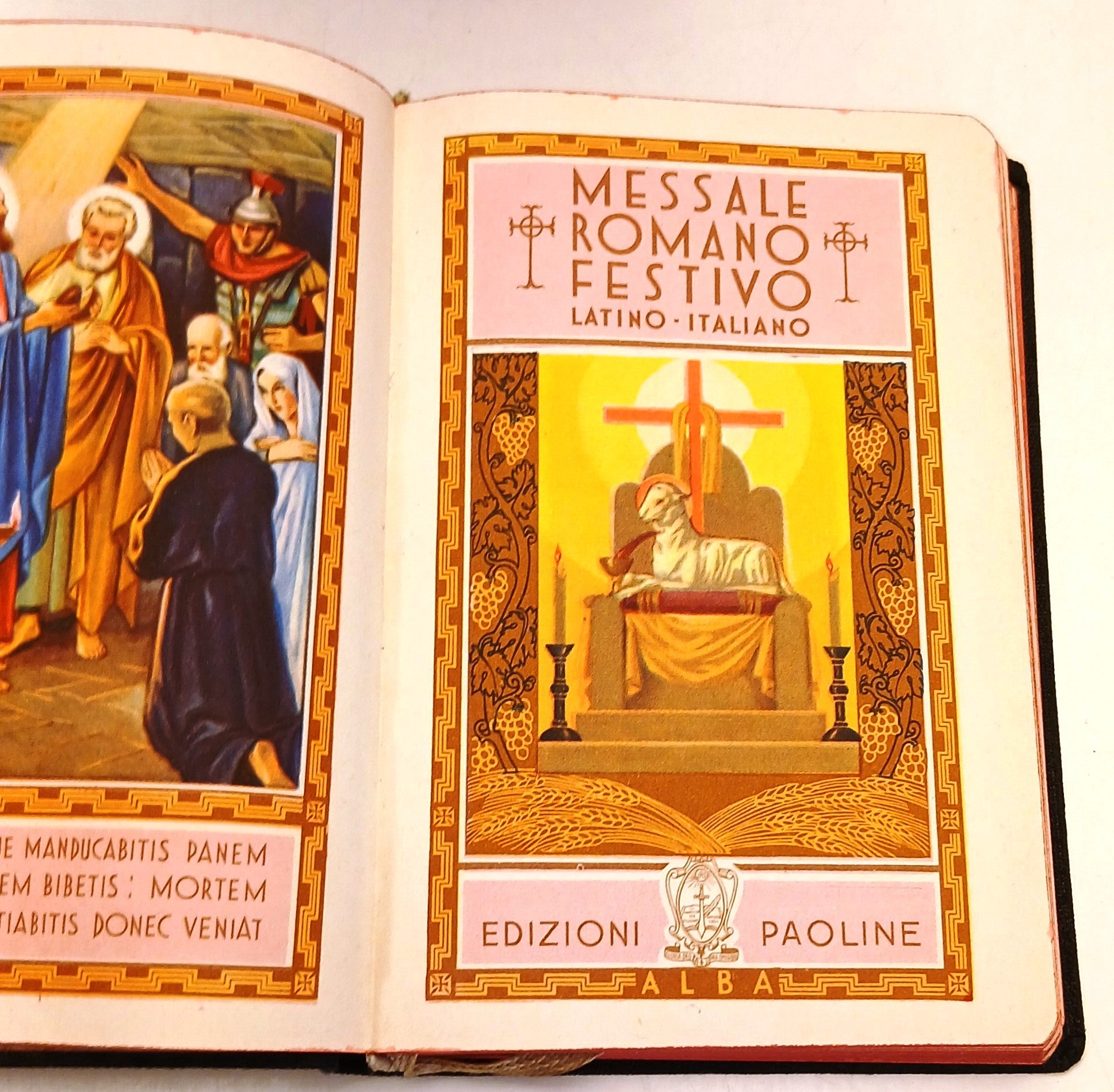 Messale Romano Festivo - Paoline - 1954 - latino italiano - astuccio - LCH5
