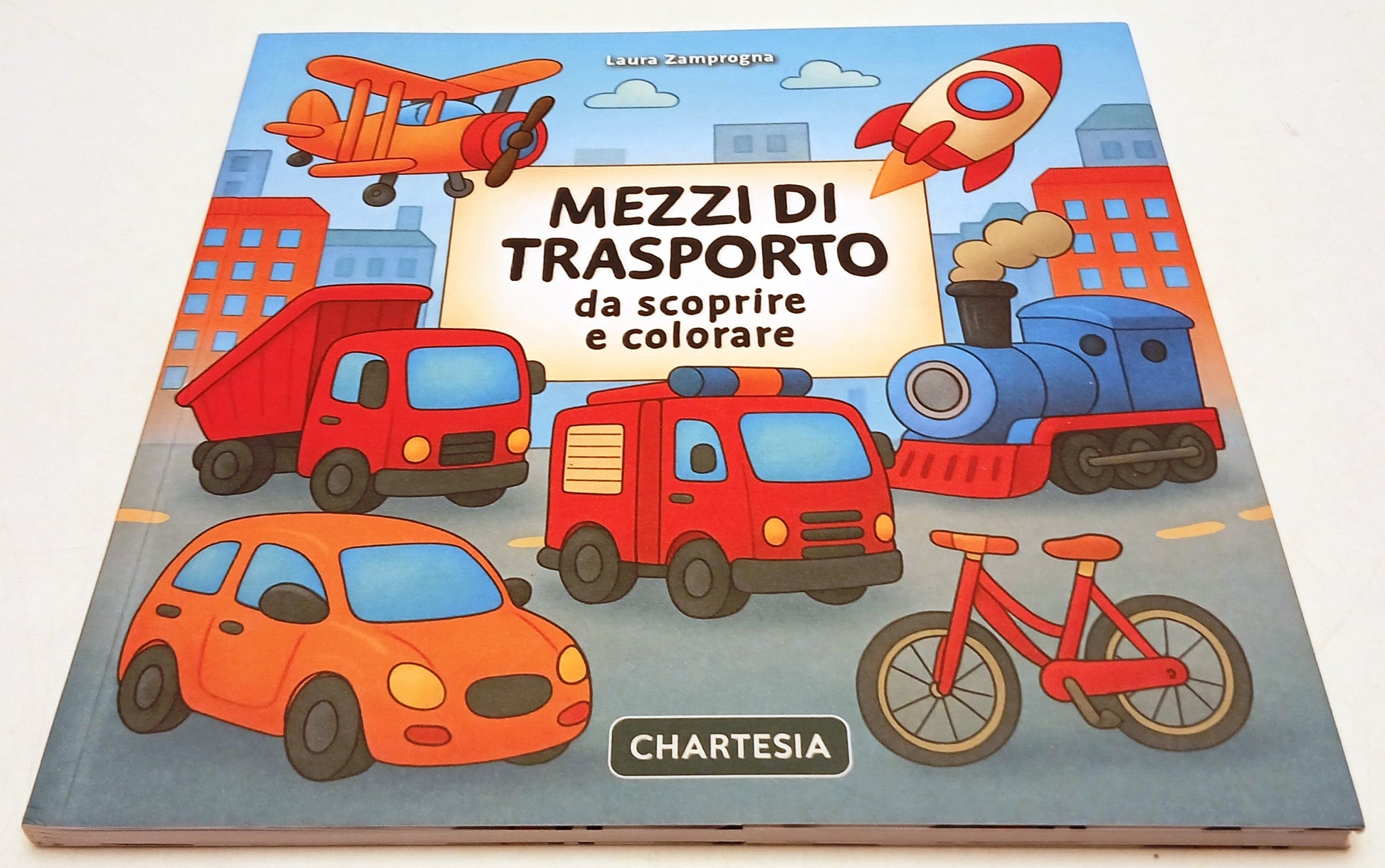 Mezzi di trasporto da scoprire e colorare- Chartesia Scopri colora- 1a ed-XFS218