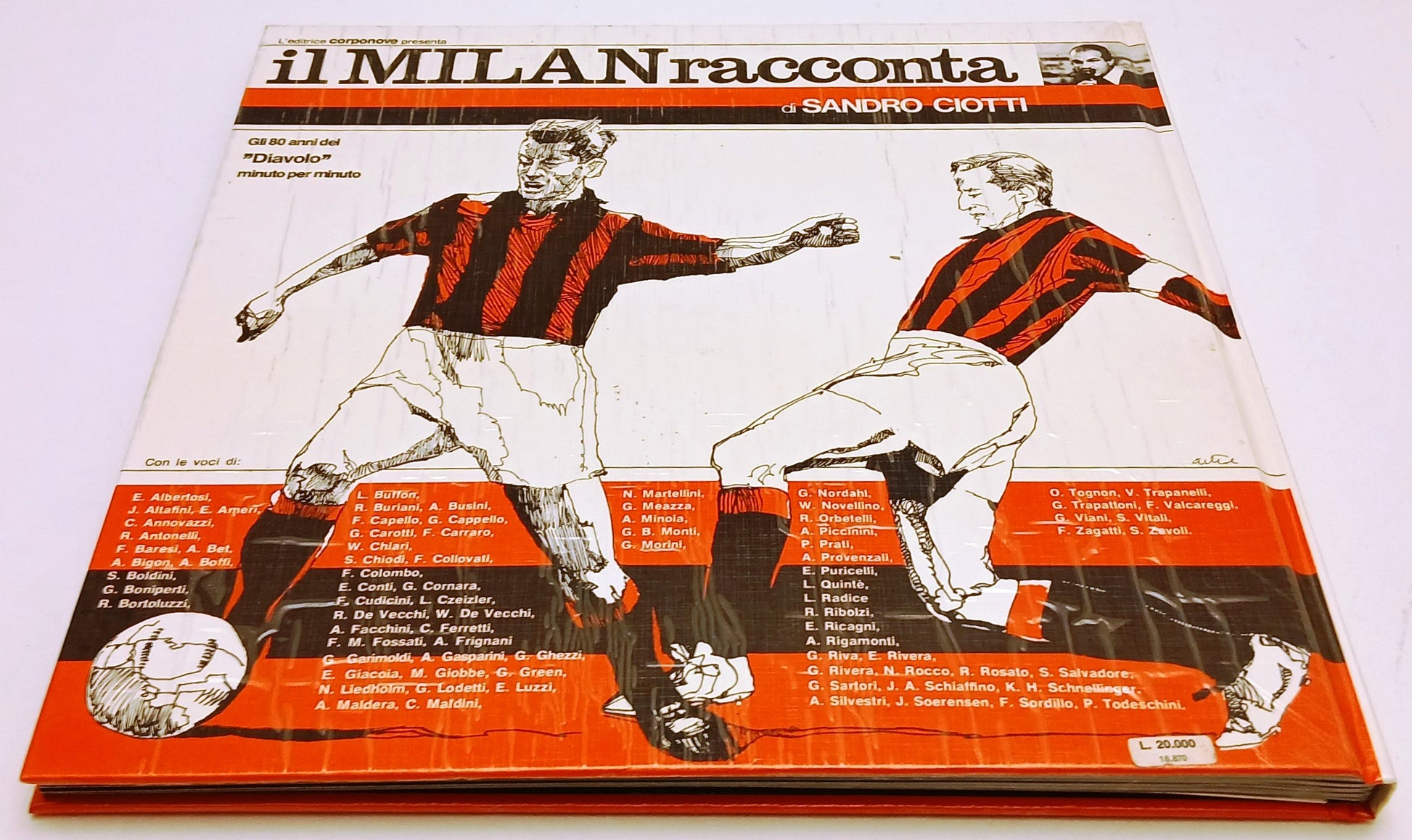 Il Milan racconta - Sandro Ciotti- Corponove- 1979- con 2 dischi 33 giri- YFS222
