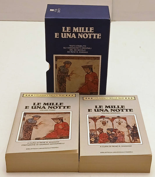Le mille e una notte 2 volumi - Rizzoli Classici Bur - 1a ed. - cofanetto- XFS