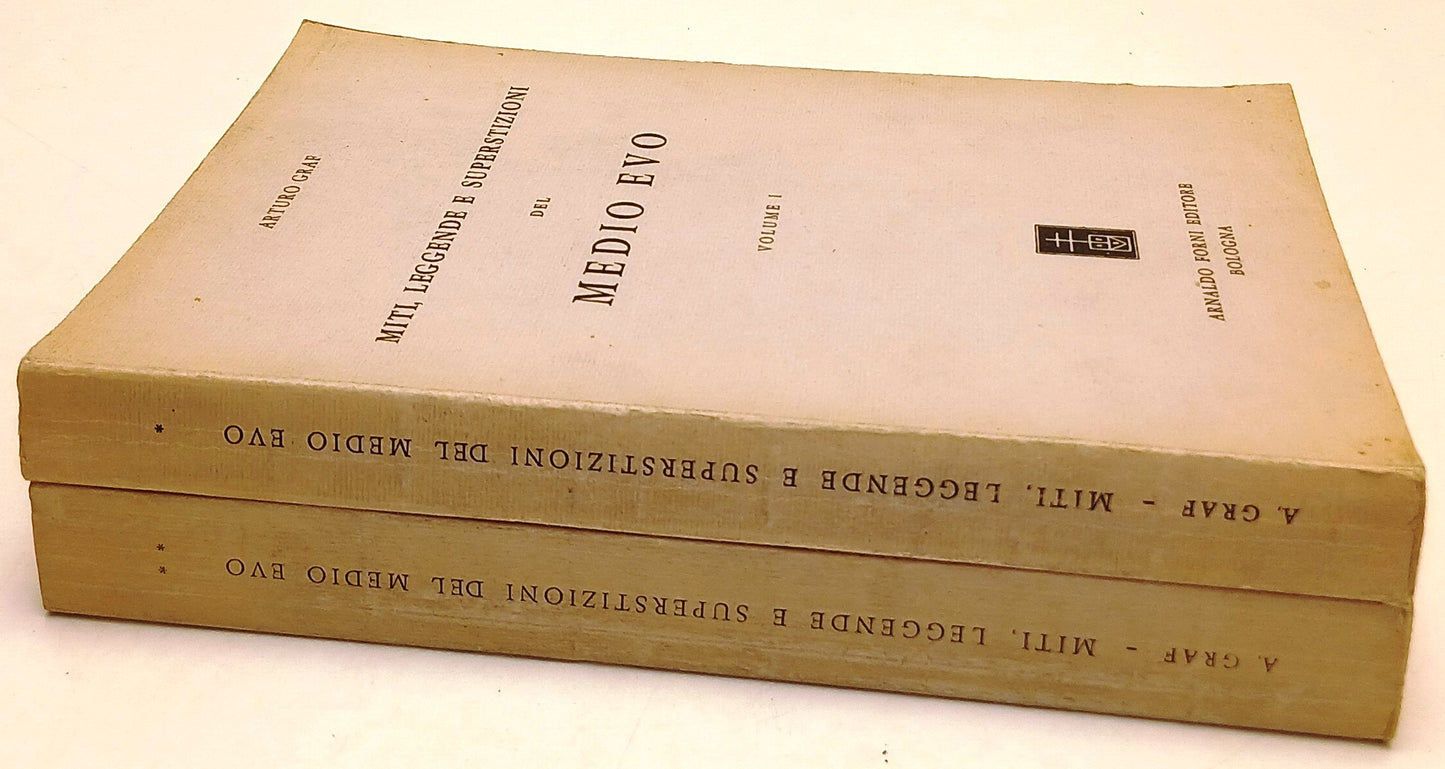 Miti leggende superstizioni Medio Evo 2 volumi - Arturo Graf- Forni- 1a - ZFS270