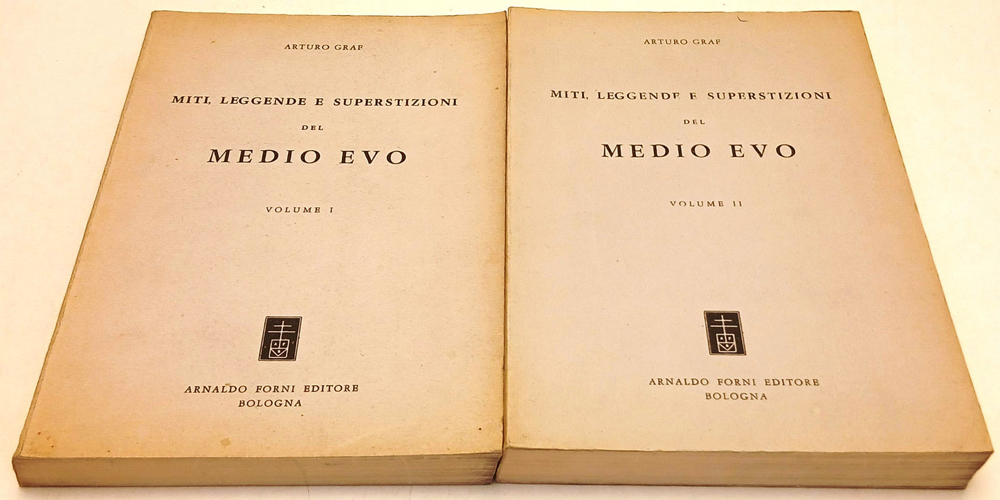 Miti leggende superstizioni Medio Evo 2 volumi - Arturo Graf- Forni- 1a - ZFS270