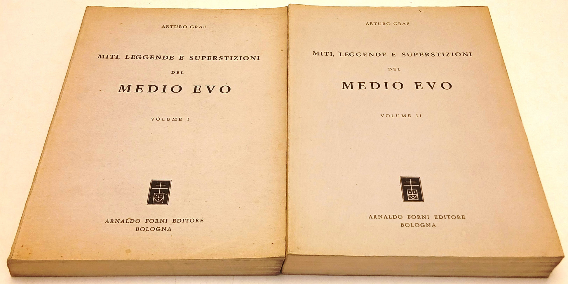 Miti leggende superstizioni Medio Evo 2 volumi - Arturo Graf- Forni- 1a - ZFS270