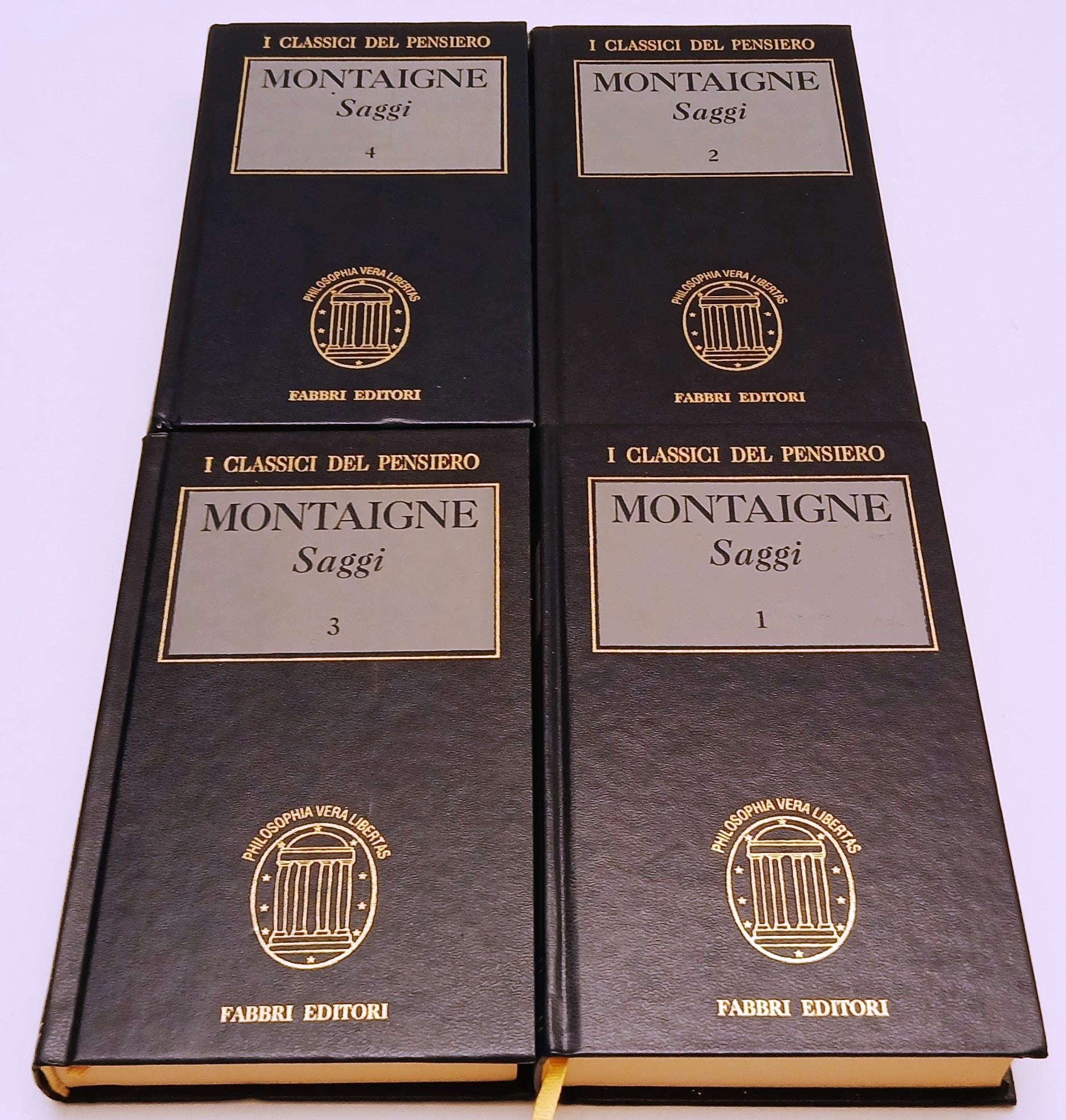Saggi 4 voll - Montaigne - Fabbri Classici del pensiero - XFS