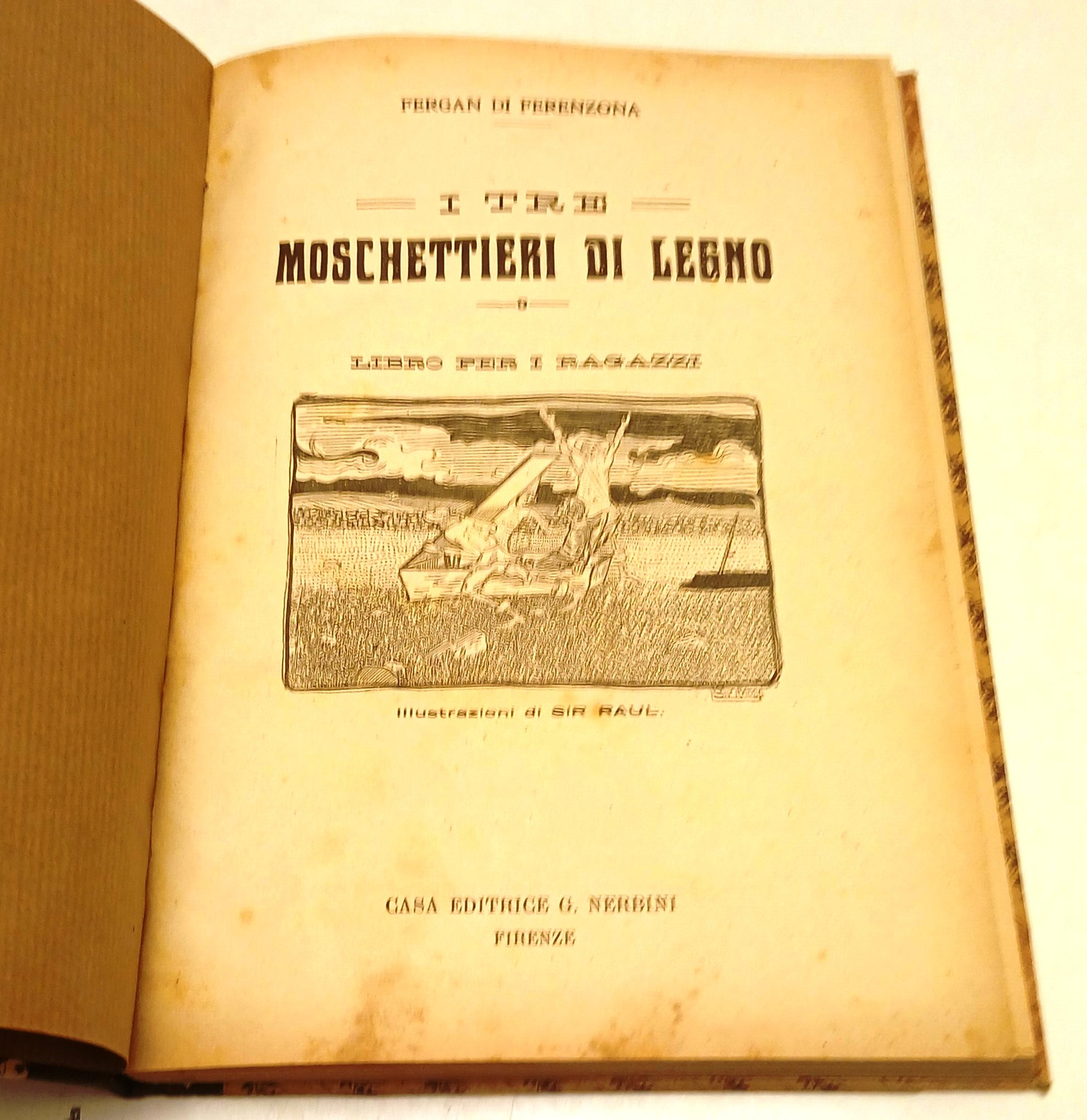I tre moschettieri di legno- Fergan di Ferenzona- Nerbini- ill. Sir Paul- ZFS265