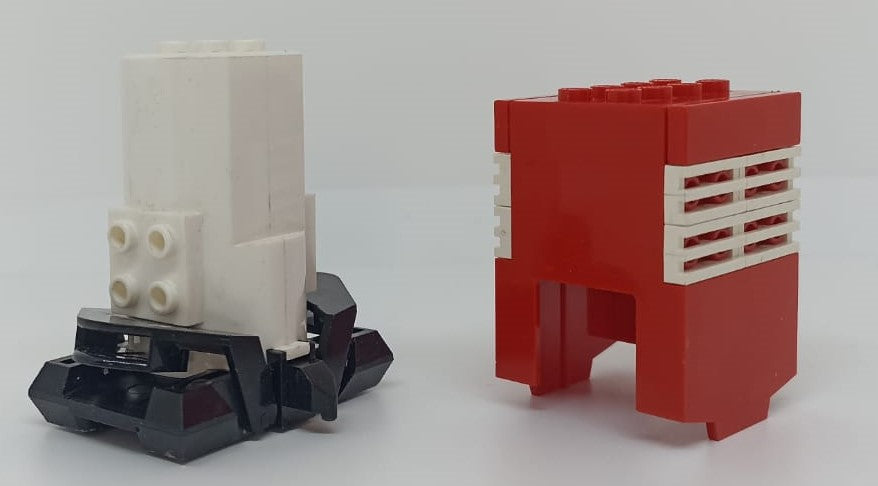 GG- LEGO ORIGINALI - MOTORE MONOROTAIA MONORAIL 9V COMPLETO COVER ROSSA - LGG1