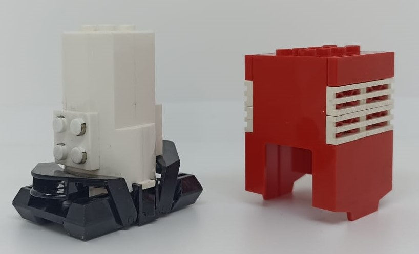 GG- LEGO ORIGINALI - MOTORE MONOROTAIA MONORAIL 9V COMPLETO COVER ROSSA - LGG1