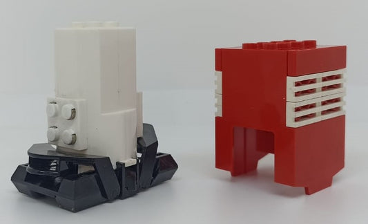 GG- LEGO ORIGINALI - MOTORE MONOROTAIA MONORAIL 9V COMPLETO COVER ROSSA - LGG1
