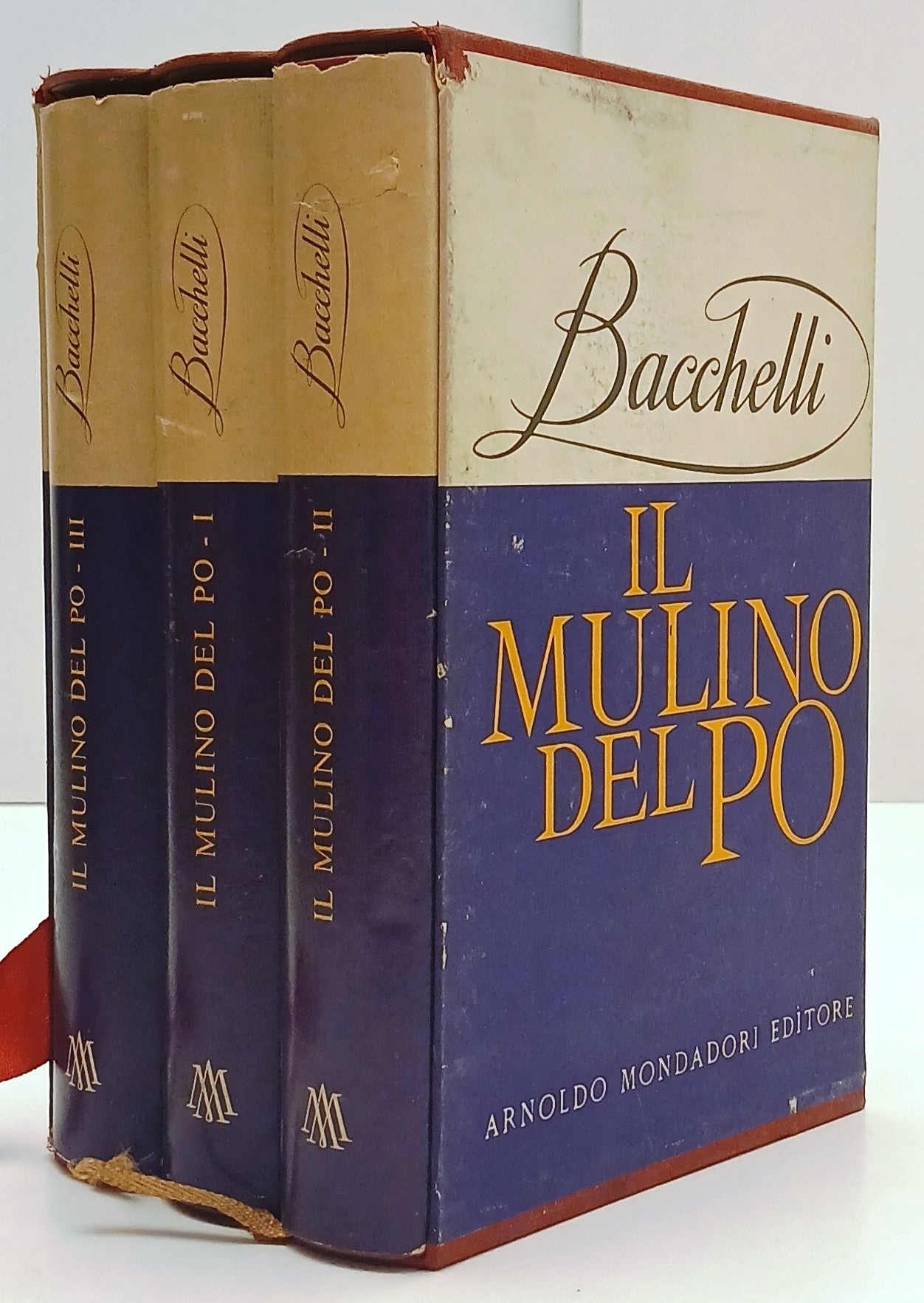 Il Mulino del Po 3 volumi- Riccardo Bacchelli- Mondadori- 1a - cofanetto- ZFS271