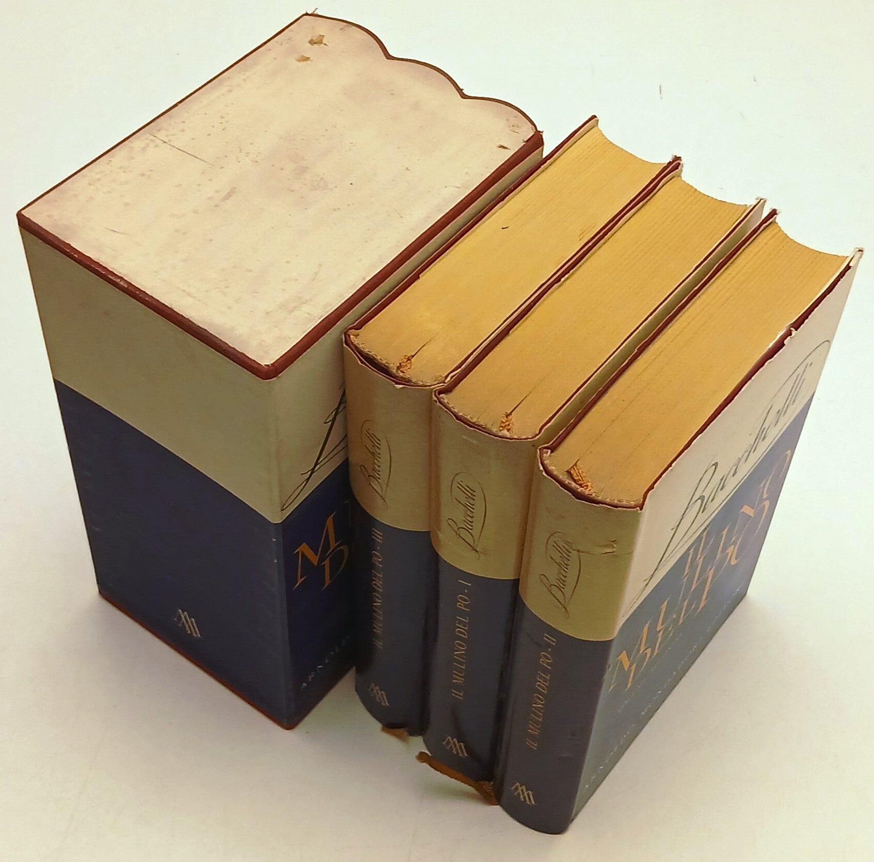 Il Mulino del Po 3 volumi- Riccardo Bacchelli- Mondadori- 1a - cofanetto- ZFS271