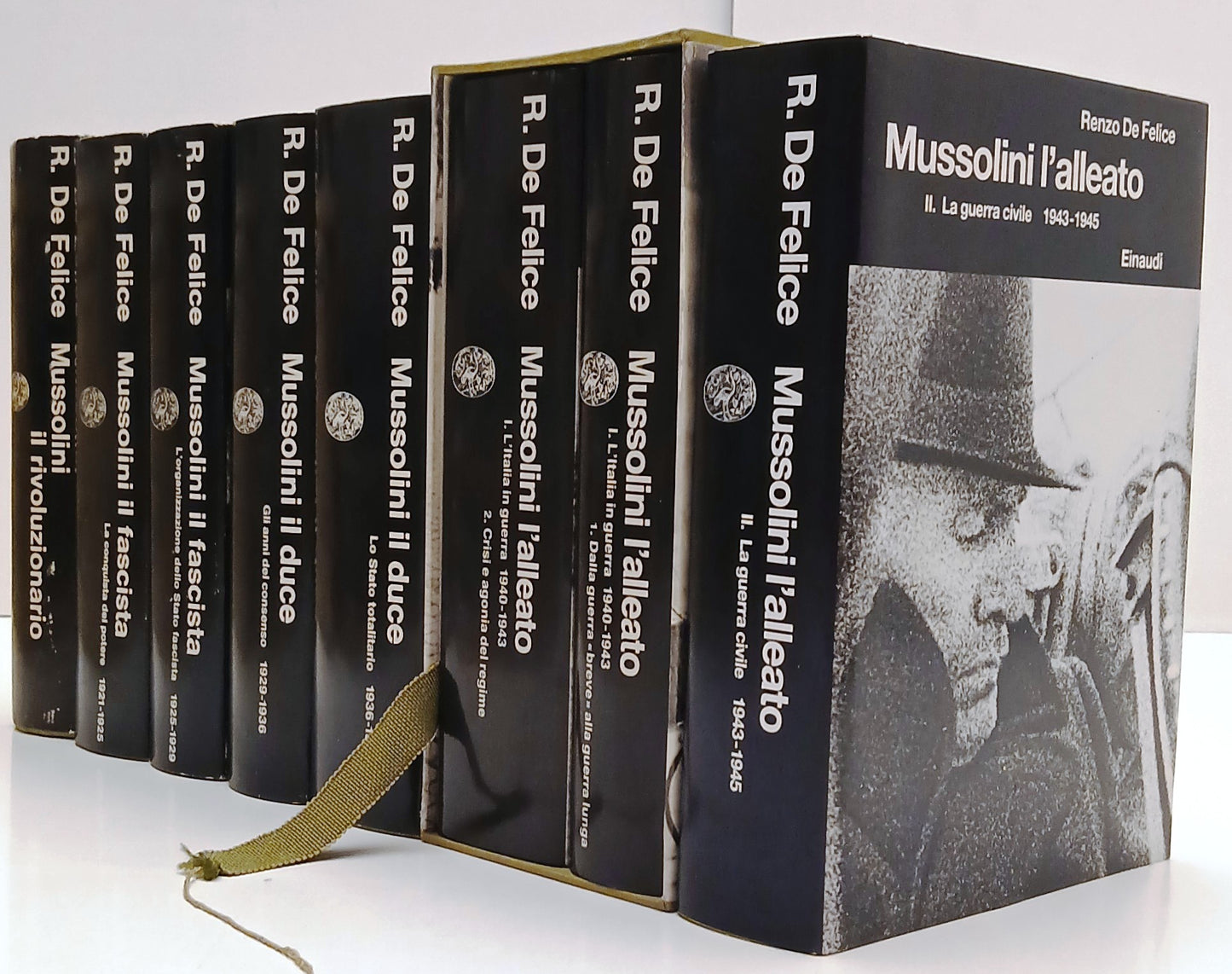 Mussolini 8 volumi - Renzo De Felice - Einaudi Biblioteca Cultura Storica- XFS
