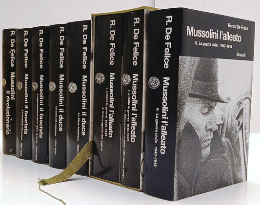 Mussolini 8 volumi - Renzo De Felice - Einaudi Biblioteca Cultura Storica- XFS