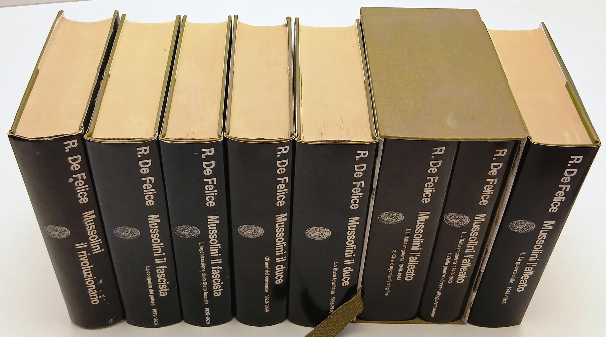 Mussolini 8 volumi - Renzo De Felice - Einaudi Biblioteca Cultura Storica- XFS