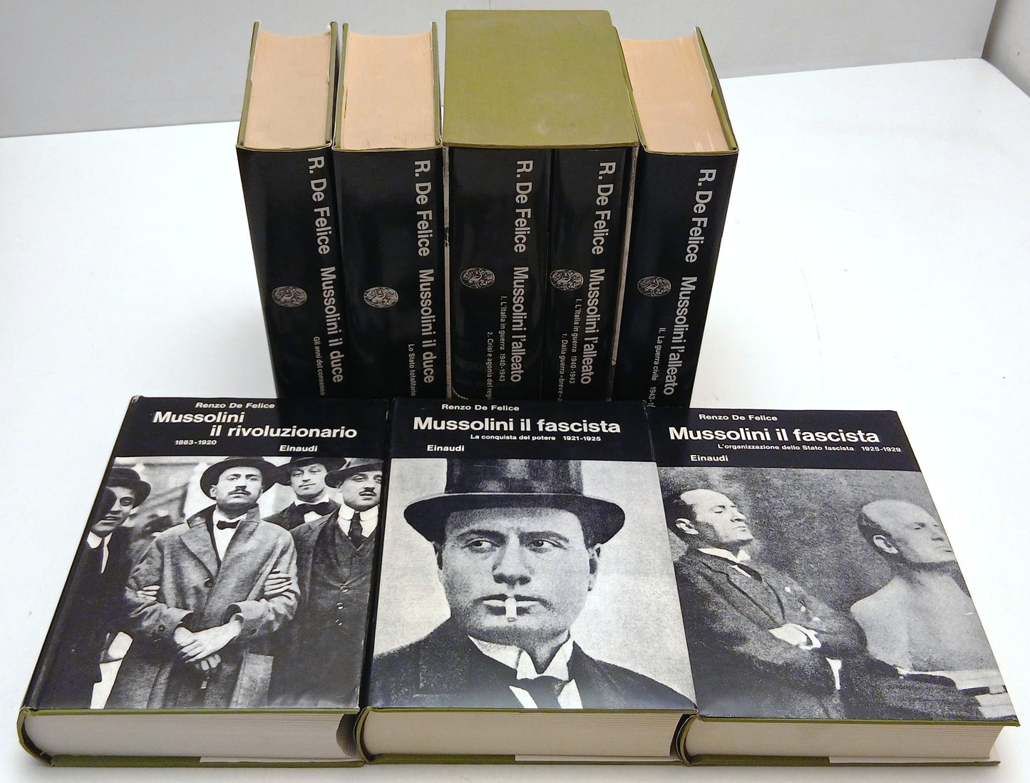 Mussolini 8 volumi - Renzo De Felice - Einaudi Biblioteca Cultura Storica- XFS