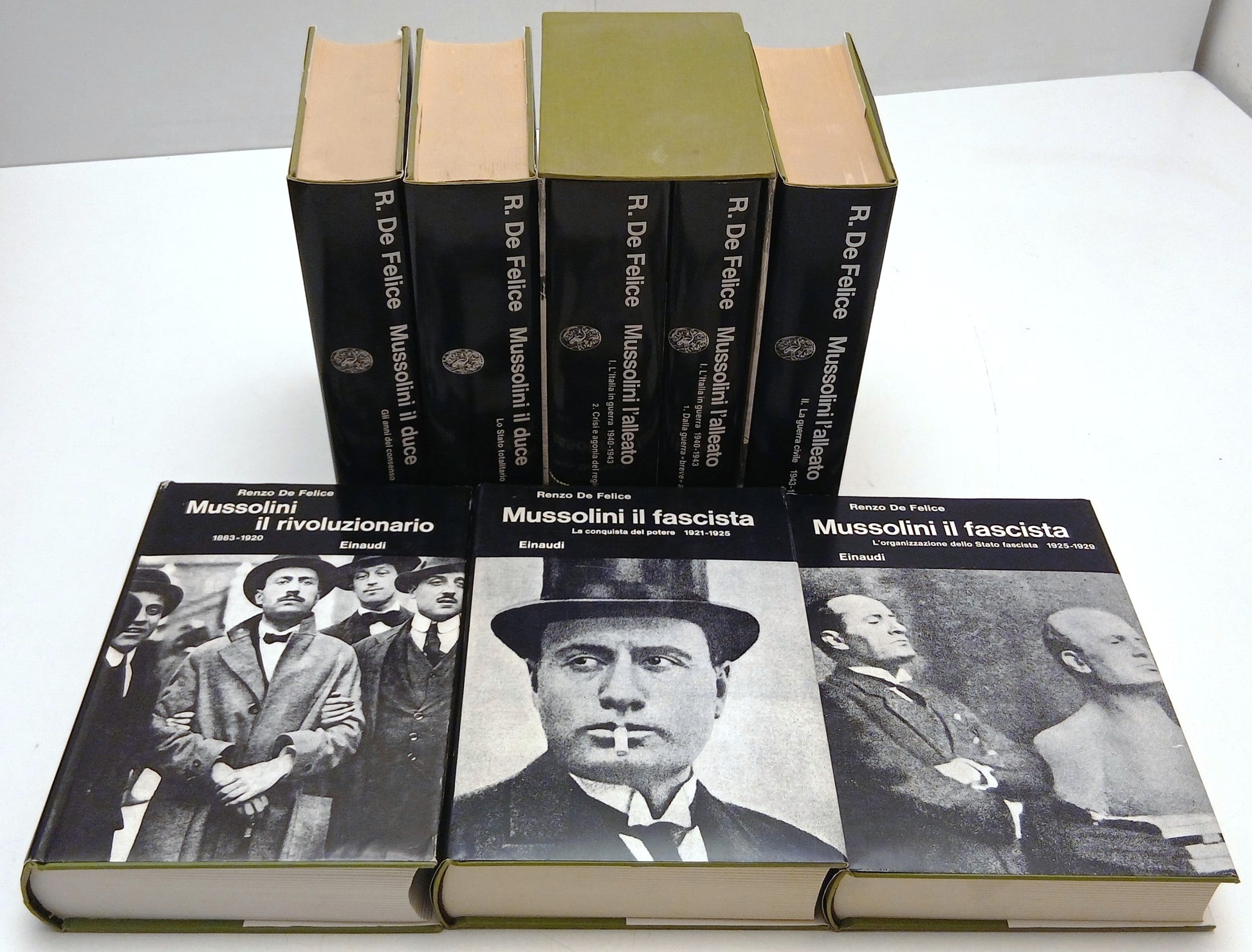 Mussolini 8 volumi - Renzo De Felice - Einaudi Biblioteca Cultura Storica- XFS