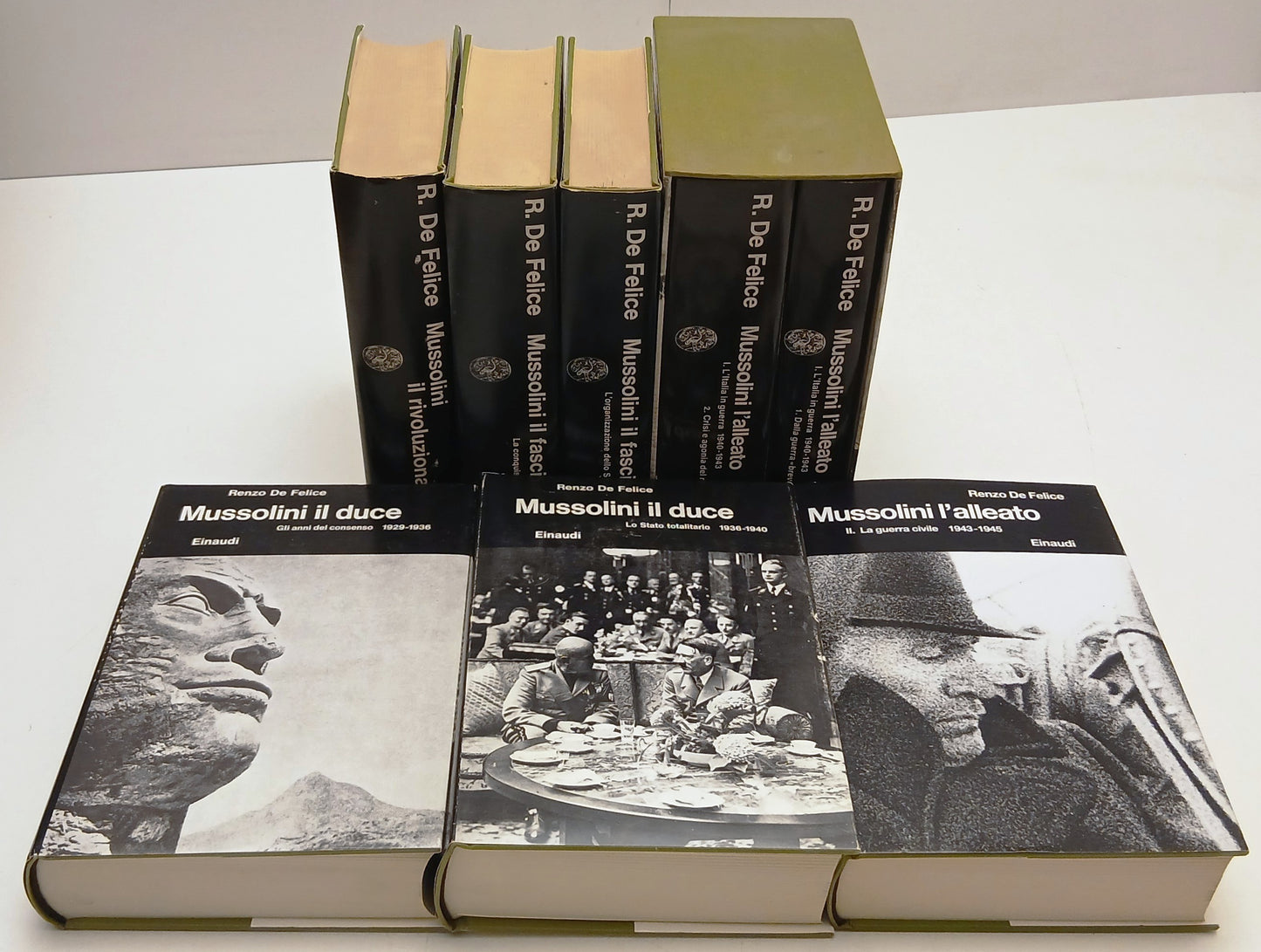 Mussolini 8 volumi - Renzo De Felice - Einaudi Biblioteca Cultura Storica- XFS