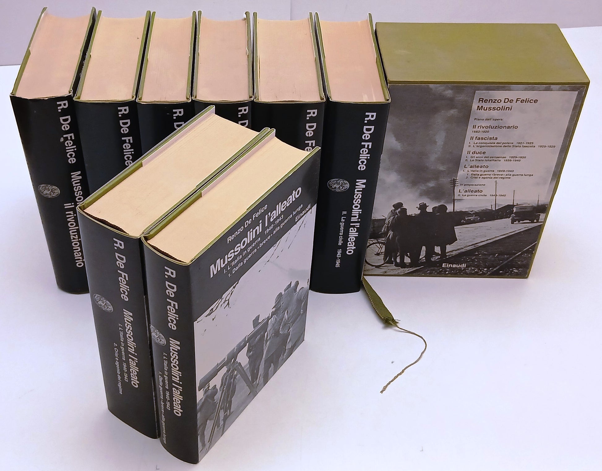Mussolini 8 volumi - Renzo De Felice - Einaudi Biblioteca Cultura Storica- XFS