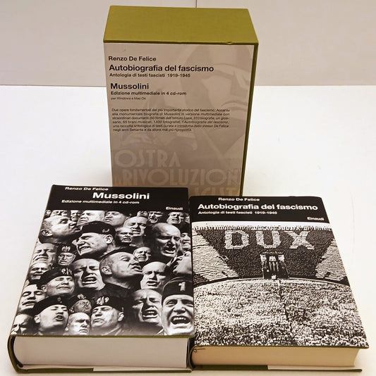 Autobiografia Fascismo + Mussolini multimediale 4 cd-rom- De Felice- Einaudi- XFS