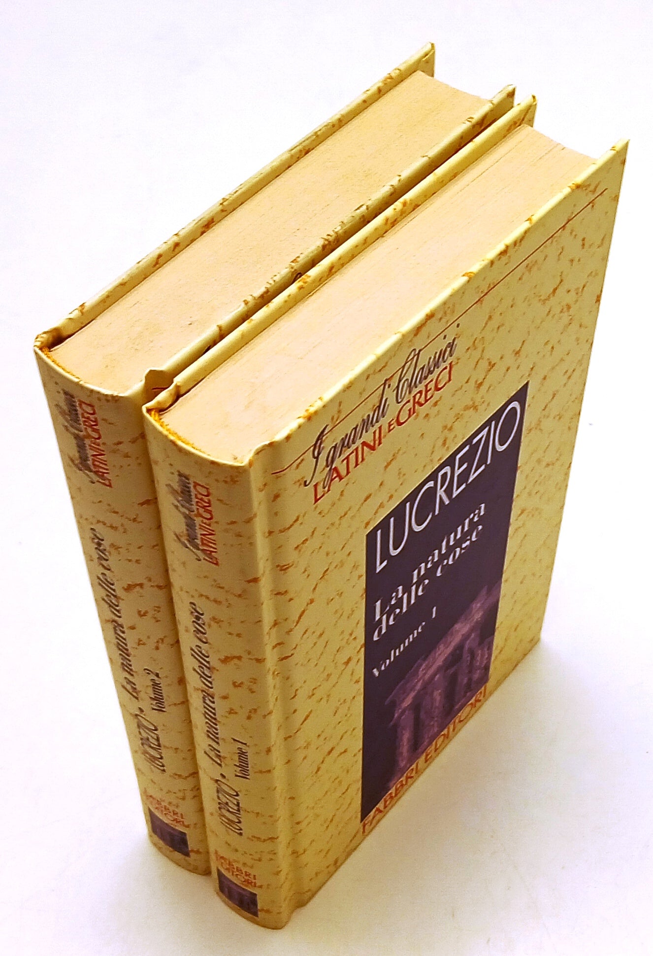 LN- LA NATURA DELLE COSE 1/2- LUCREZIO- FABBRI- CLASSICI LATINI GRECI- C- YFS967