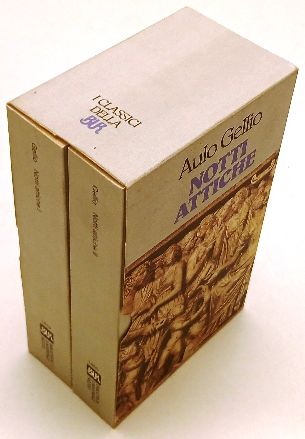 LN- NOTTI ANTICHE 2 VOLUMI - AULO GELLIO - RIZZOLI - BUR - 1a ED. - 1992- B- XFS