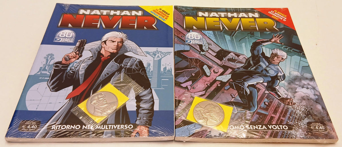 Nathan Never 359/360 con medaglie celebrative - Legs - Bonelli - blisterati- D26