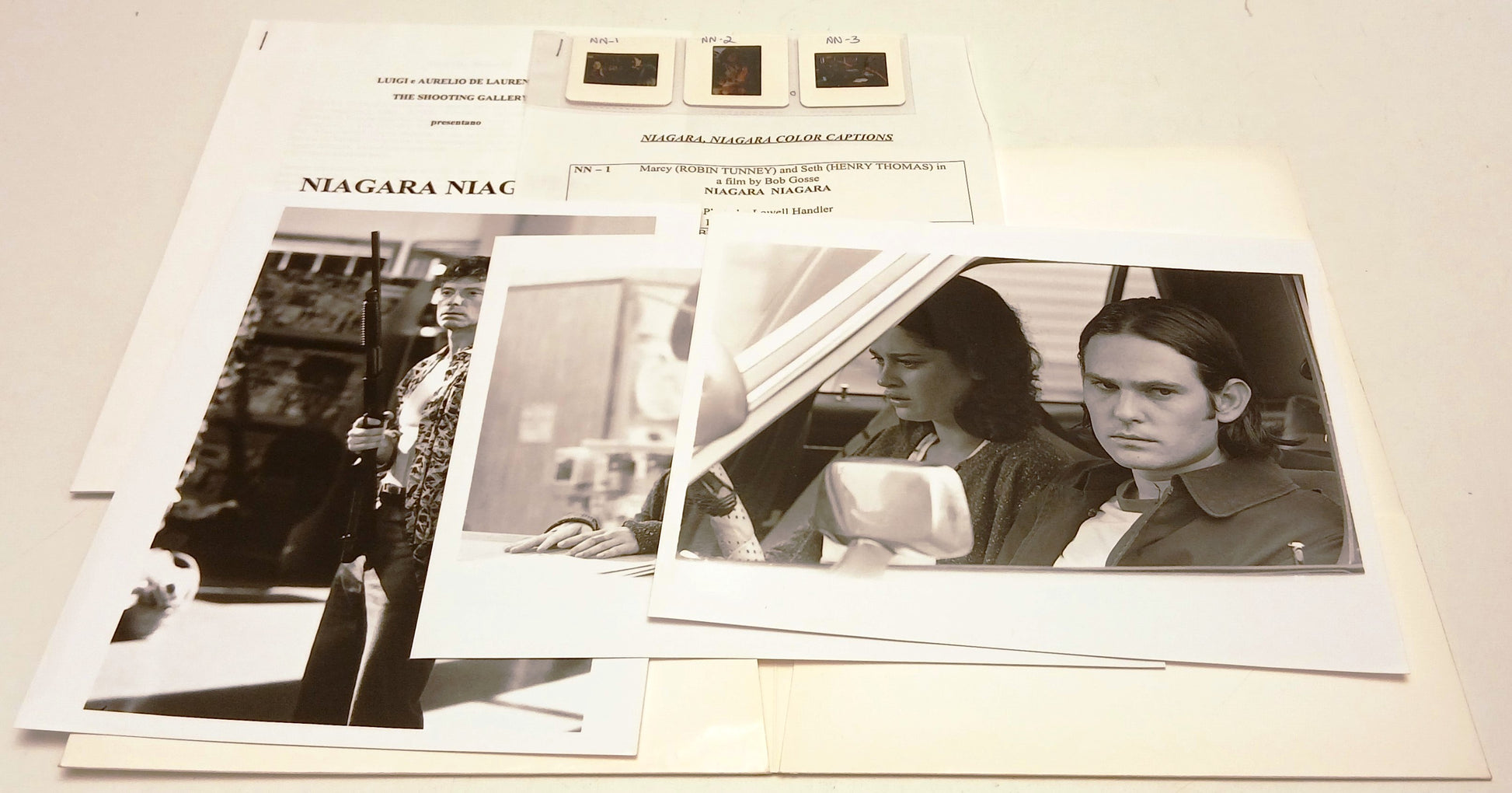 Cartella stampa film Niagara Niagara - Bob Gosse - The Shooting Gallery- RVSa843