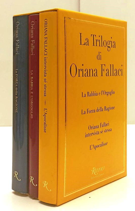 LS- COFANETTO 3 VOLUMI FORZA RAGIONE APOCALISSE- ORIANA FALLACI- RIZZOLI- YFS630