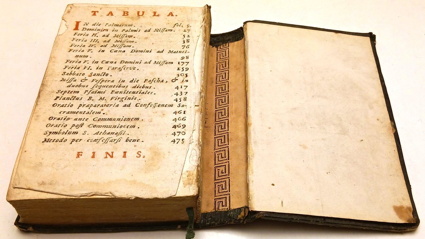 Officium Hebdomadae Sanctae- Hieronymum Joanninum- Tip. Balleoniana- 1785-ZFS113