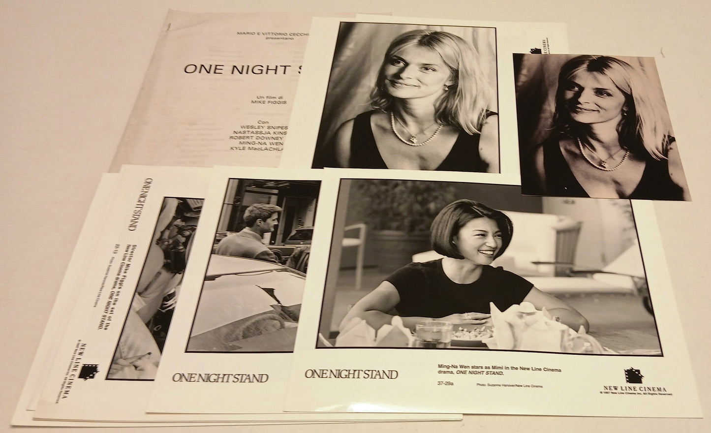 Pack servizio stampa film One night stand- Mike Figgis Kinski Downey jr.-RVSa865