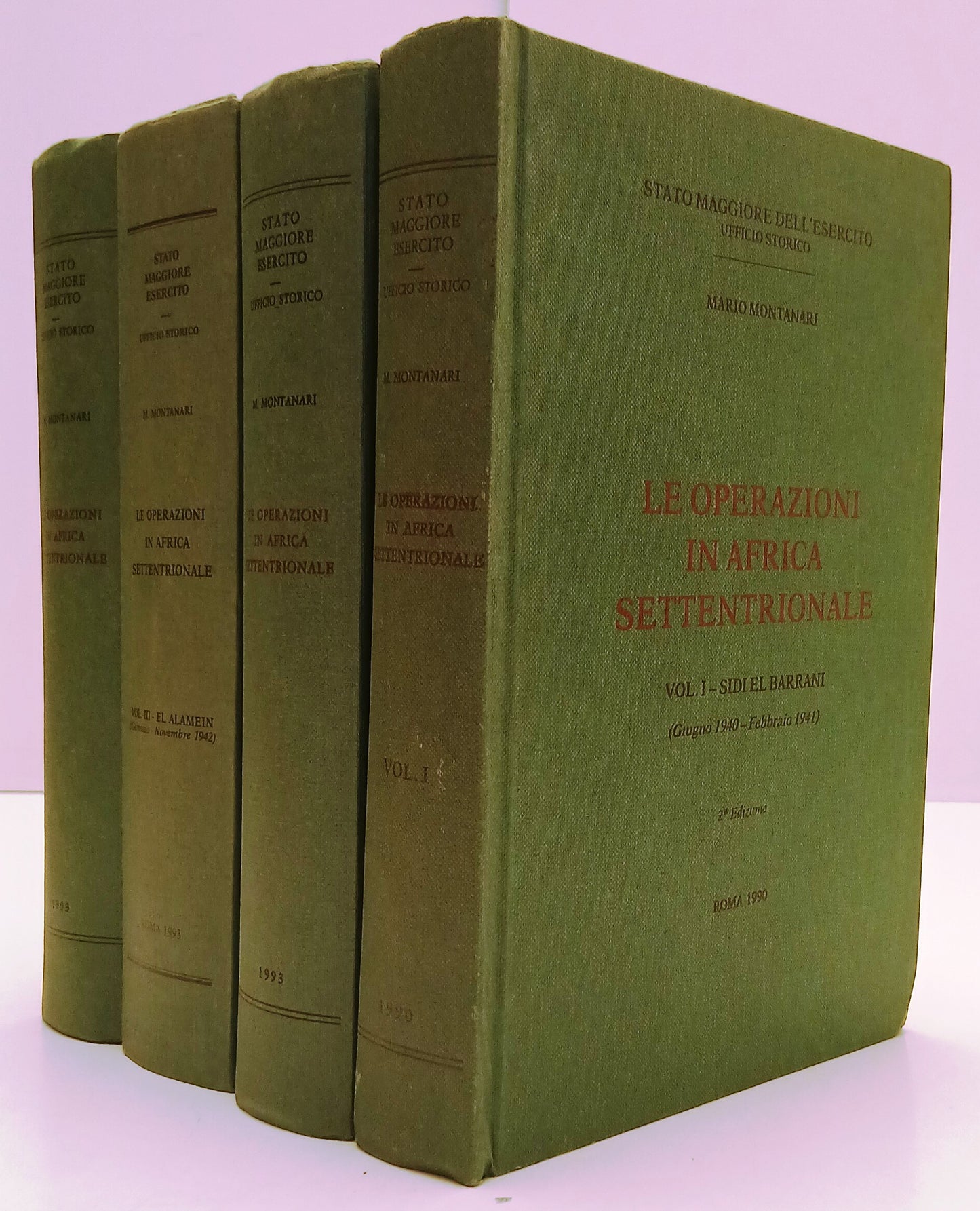 Le operazioni in Africa Settentrionale 4 volumi - Mario Montanari - BLCP52
