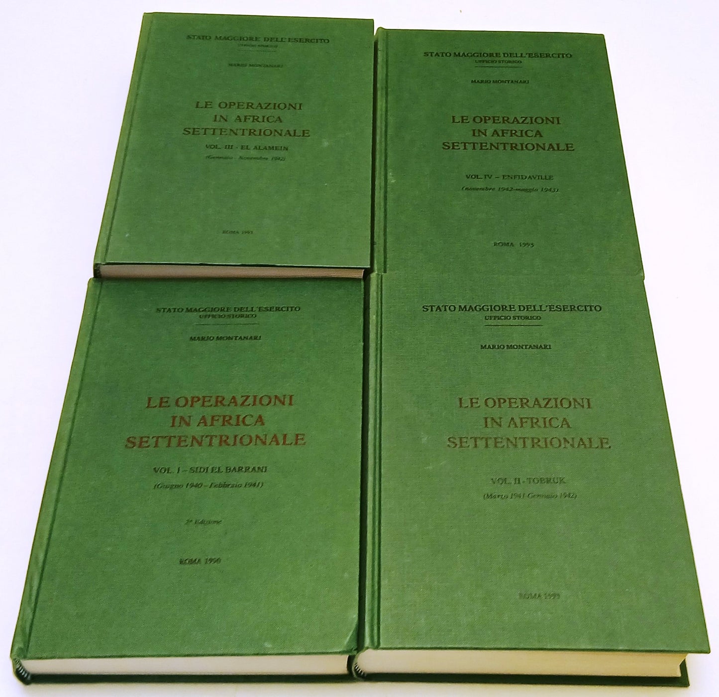 Le operazioni in Africa Settentrionale 4 volumi - Mario Montanari - BLCP52