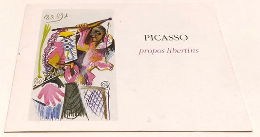 LT- PIEGHEVOLE D'ARTE PICASSO PROPOS LIBERTINS GALERIE JAN KRUGIER - RVSa431
