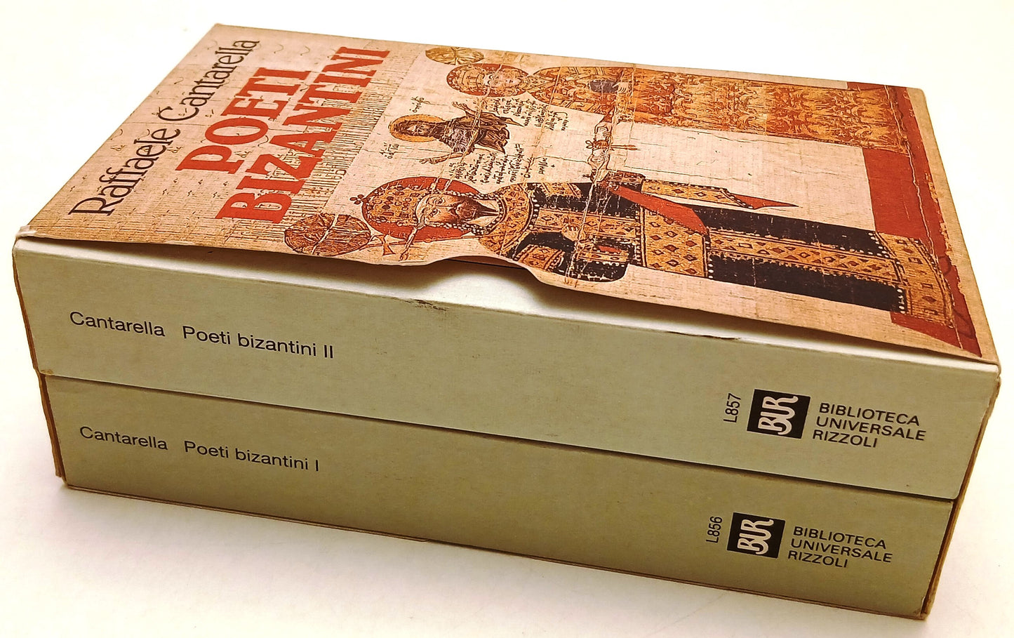 LN- POETI BIZANTINI 2 VOLUMI - RAFFAELE CANTARELLA - RIZZOLI- BUR-- 1992- B- XFS