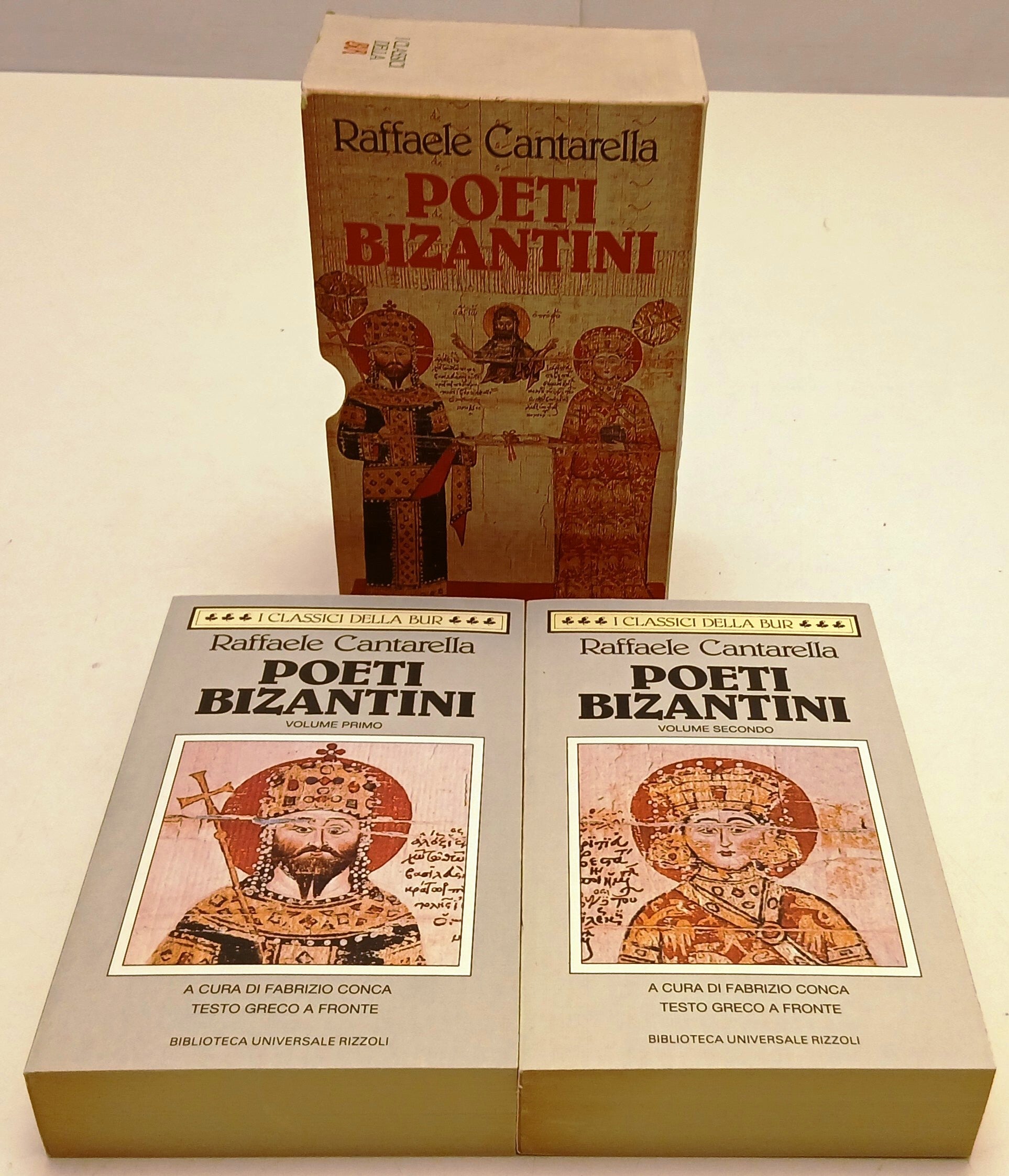 LN- POETI BIZANTINI 2 VOLUMI - RAFFAELE CANTARELLA - RIZZOLI- BUR-- 1992- B- XFS